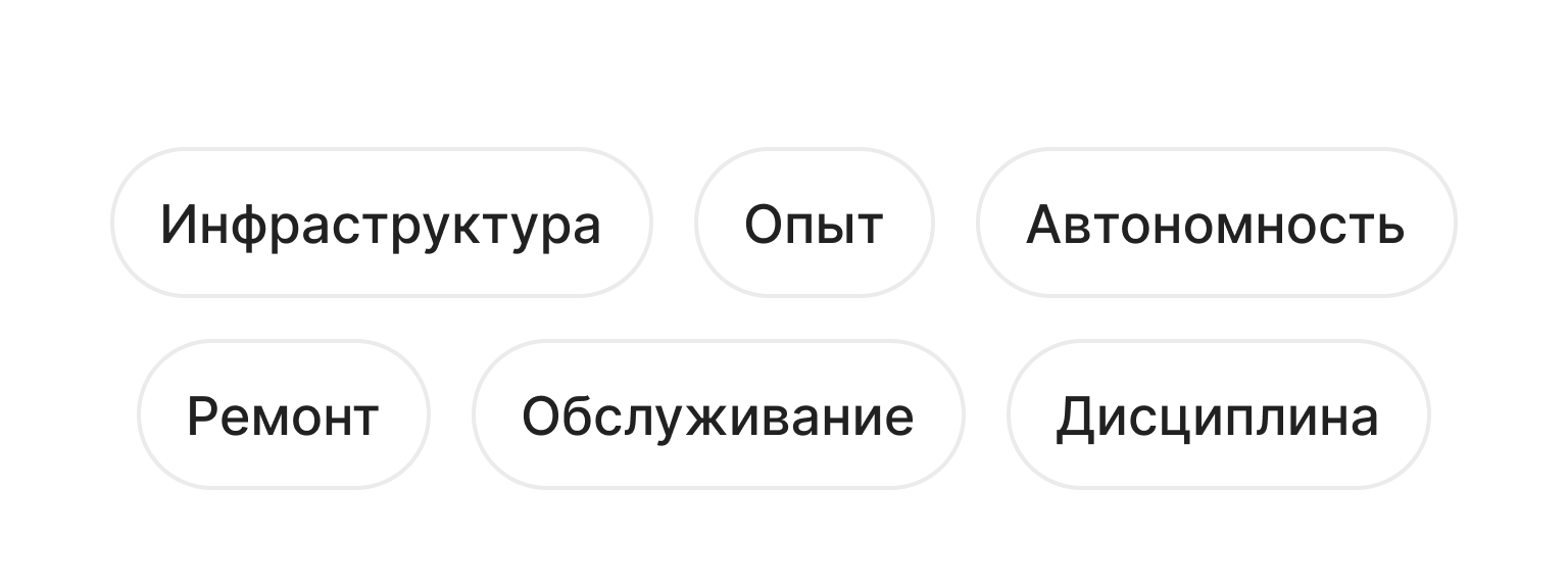 Преимущества обслуживания